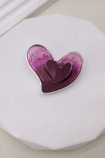 Isabella Heart Brooch