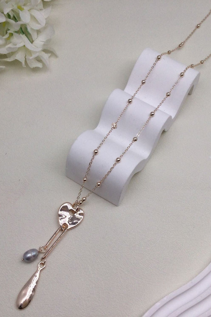 Colette Hammered Heart Necklace
