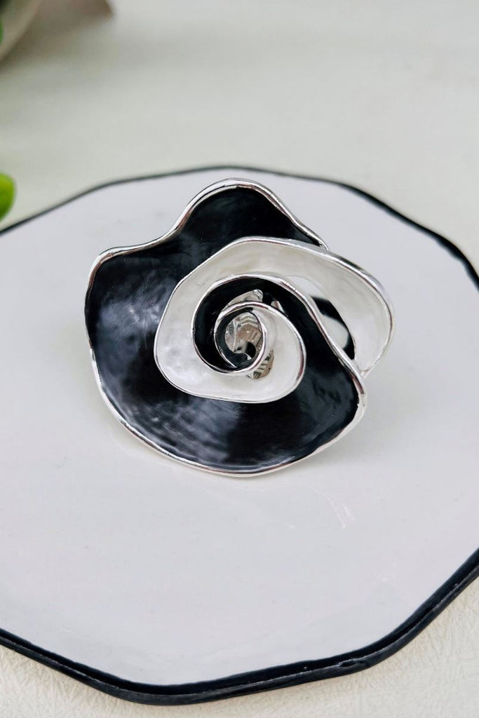 Sharon Abstract Spiral Brooch