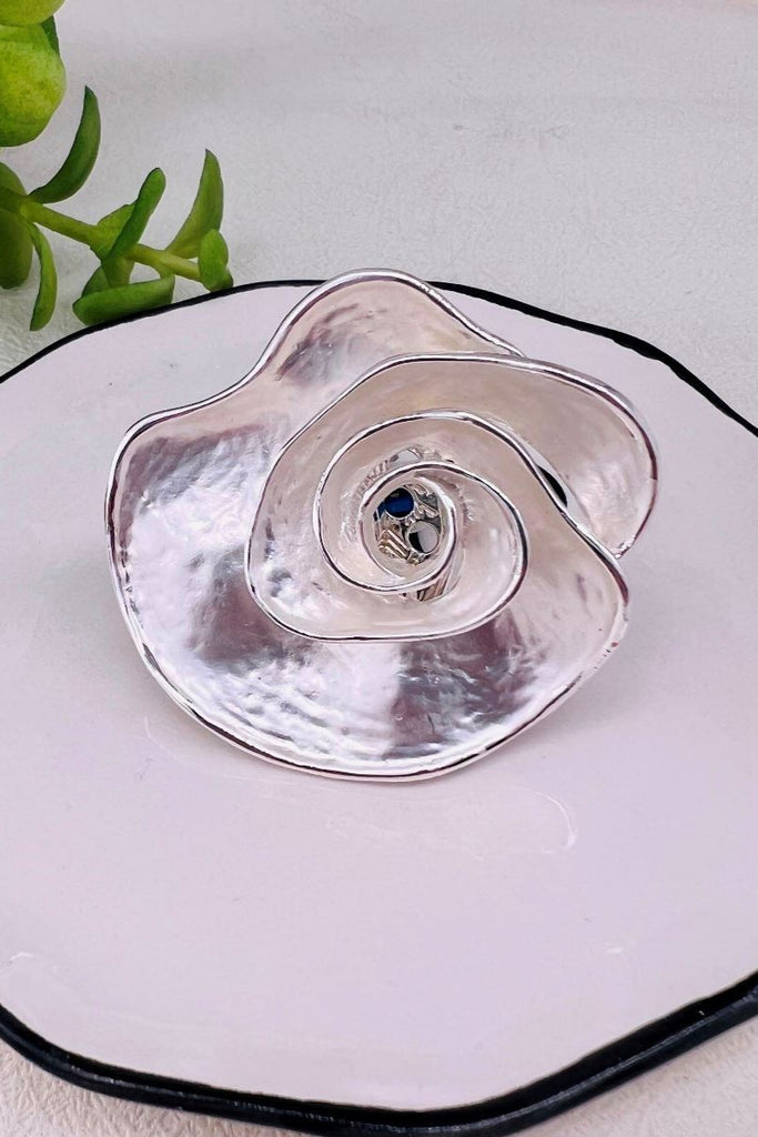 Sharon Abstract Spiral Brooch