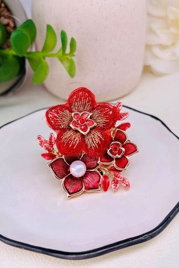 Mabel Multi Flower Brooch