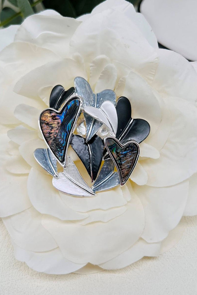 Marnie Multi Heart Magnetic Brooch