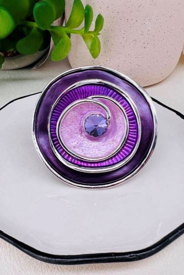 Elaine Concentric Circle Magnetic Brooch