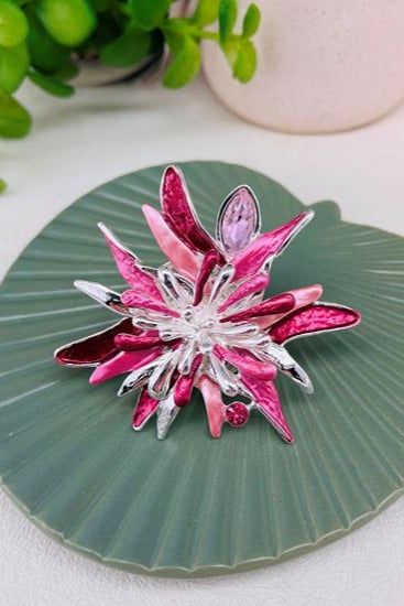Diane Floral Starburst Magnetic Brooch