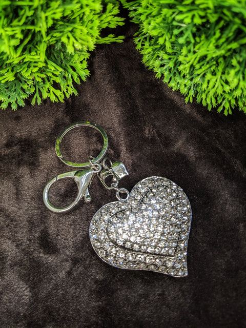Hibana Heart Gem Keyring/Bag Charm