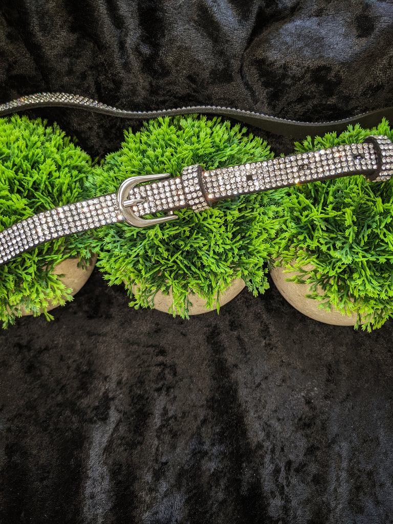 Marvina Diamante Slim Buckle Belt