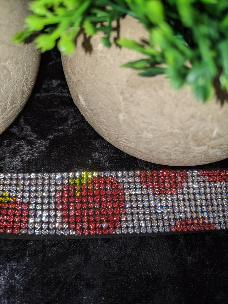 Ardfin Strawberry Diamante Buckle Belt