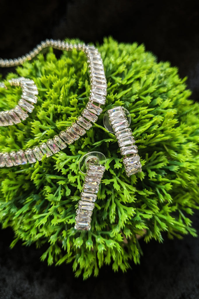 Layla Crystal Baguette Statement Set