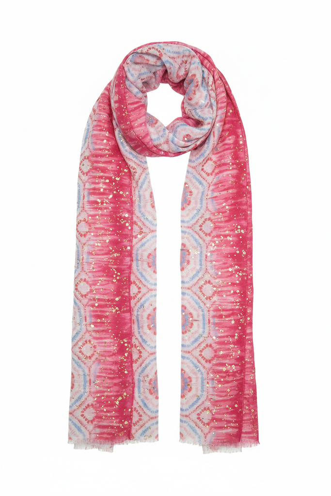 Georgie Tile Print Scarf