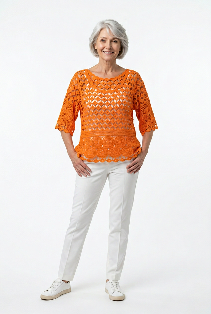 Kendra Double Layer Crochet Top