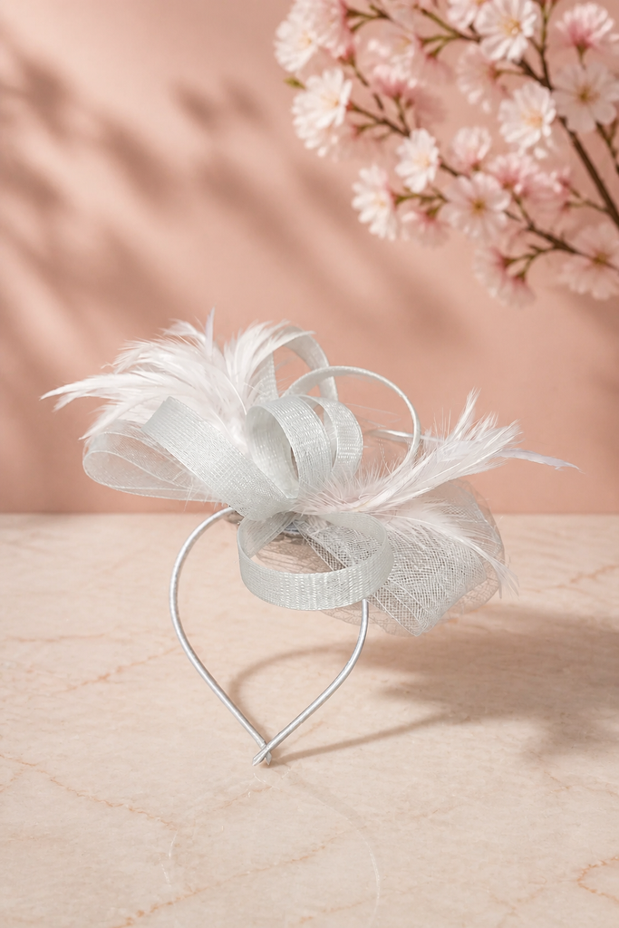 Mila Feather Bow Fascinator