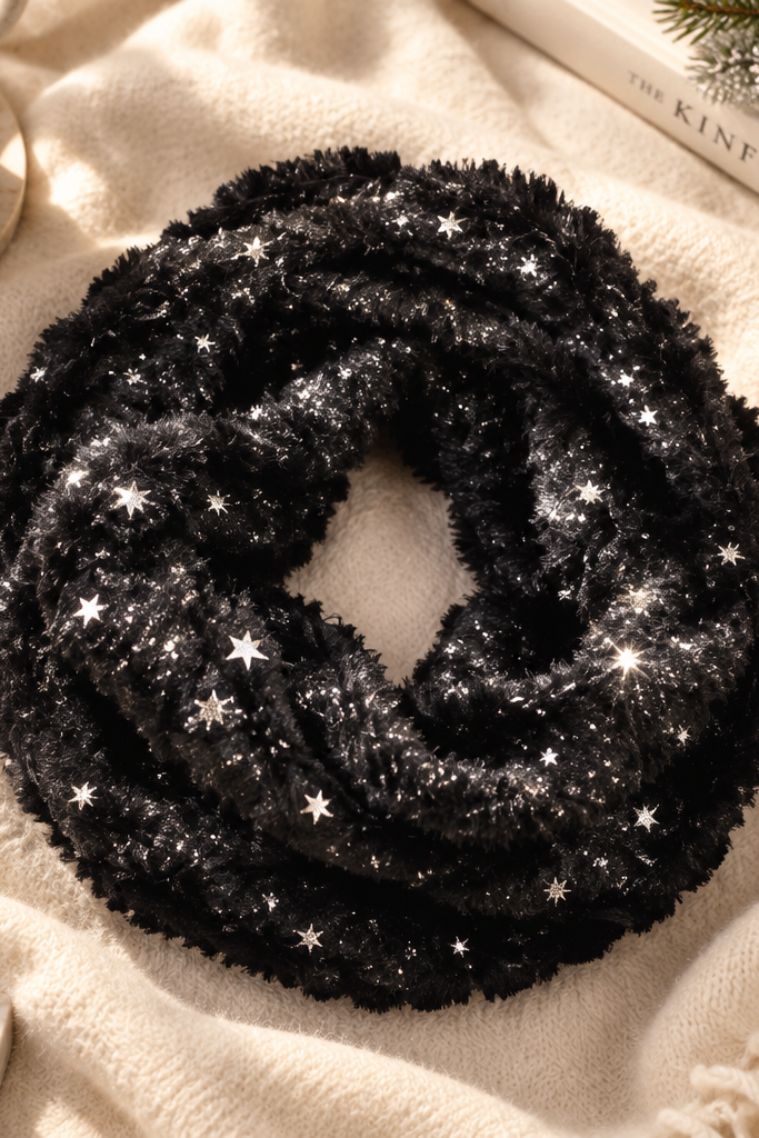 Marley Fluffy Sparkle Snood