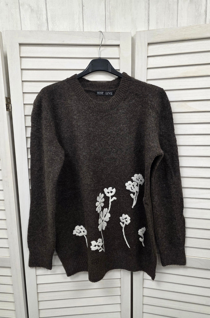 Martina Crochet Flower Knit