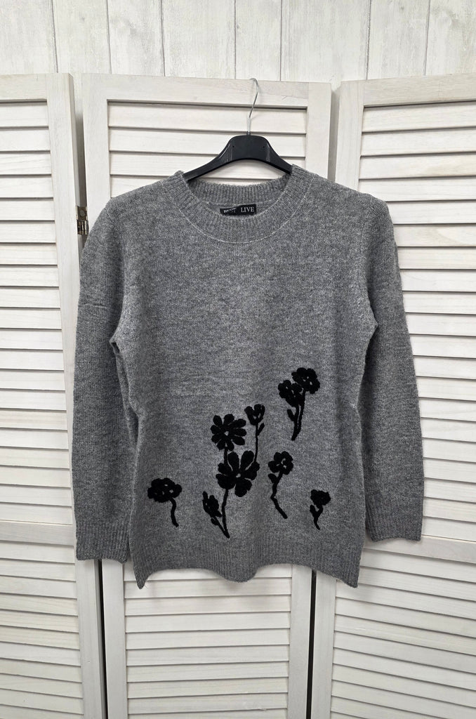 Martina Crochet Flower Knit