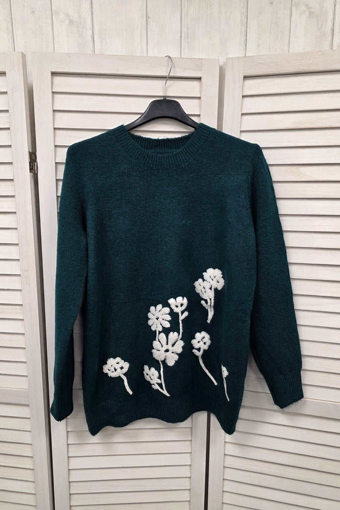 Martina Crochet Flower Knit