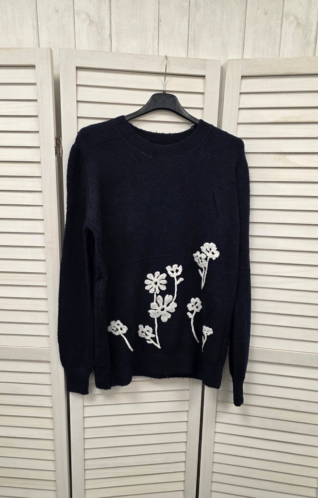 Martina Crochet Flower Knit