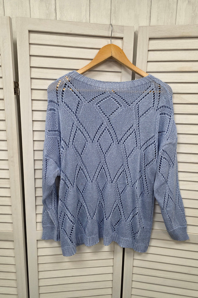 Darlene Diamond Openwork Knit
