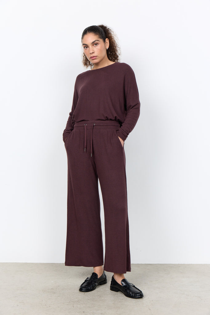 Biara Wide Leg Fleece Trousers