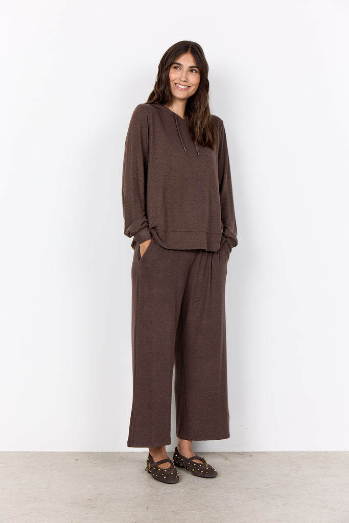 Biara Wide Leg Fleece Trousers
