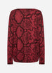 Biara Snake Print Fleece Top