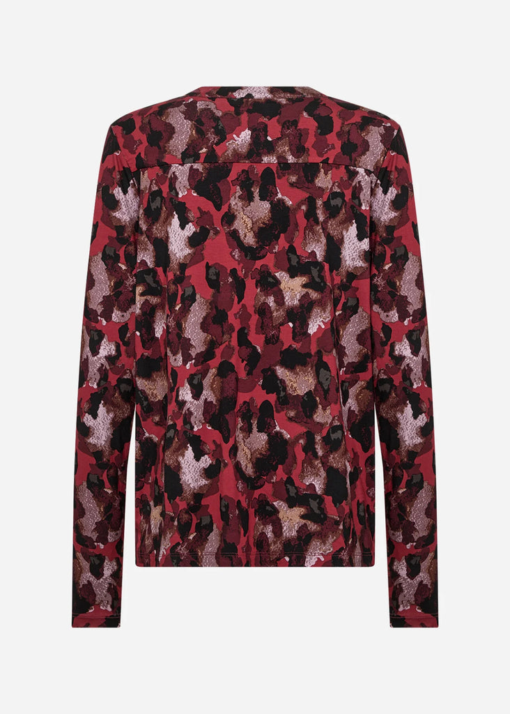 Marica Abstract Camo Print Top