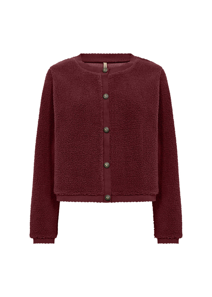 Onyx Buttoned Borg Jacket