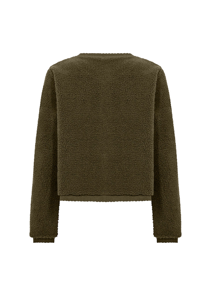 Onyx Buttoned Borg Jacket