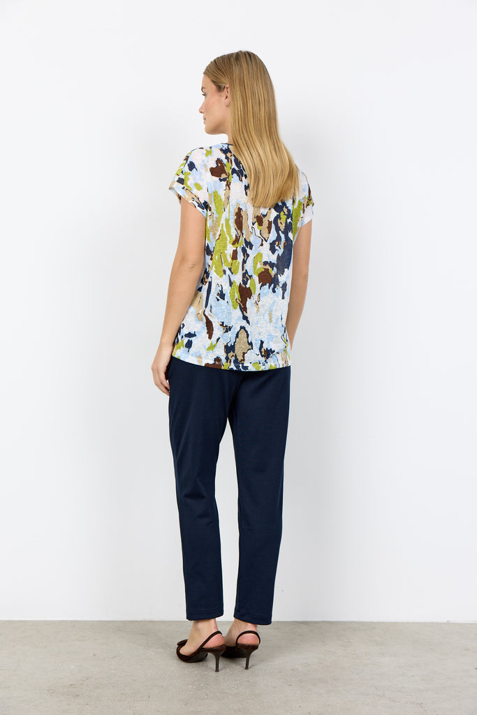 Aretha Abstract Print Top