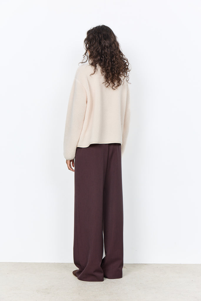 Onyx Buttoned Borg Jacket