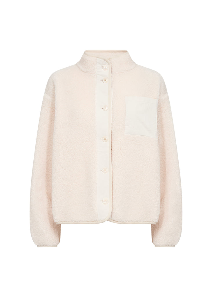 Onyx Buttoned Borg Jacket