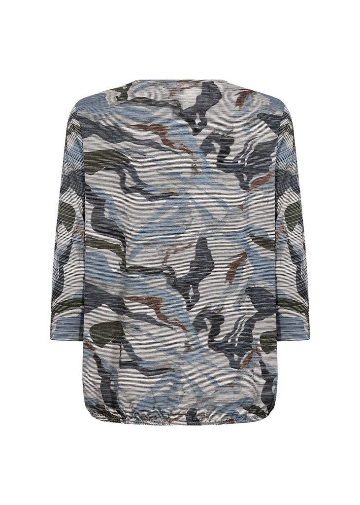 Galina Abstract Print Top