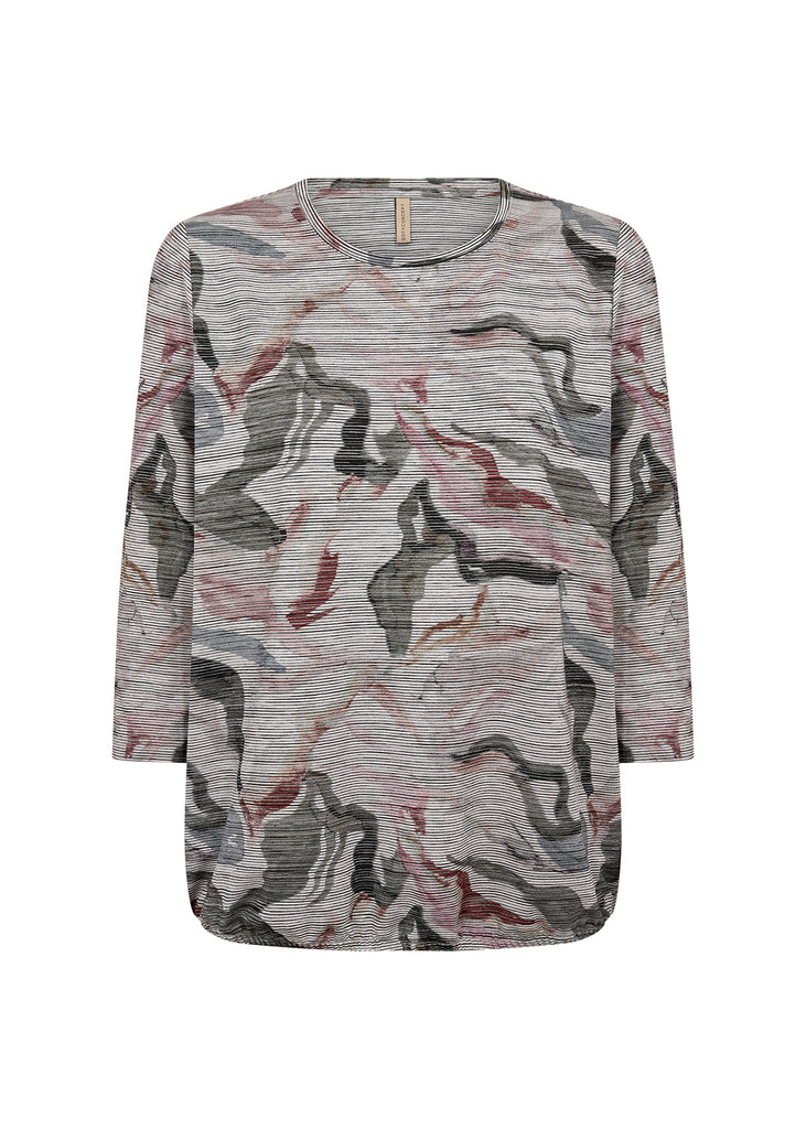 Galina Abstract Print Top
