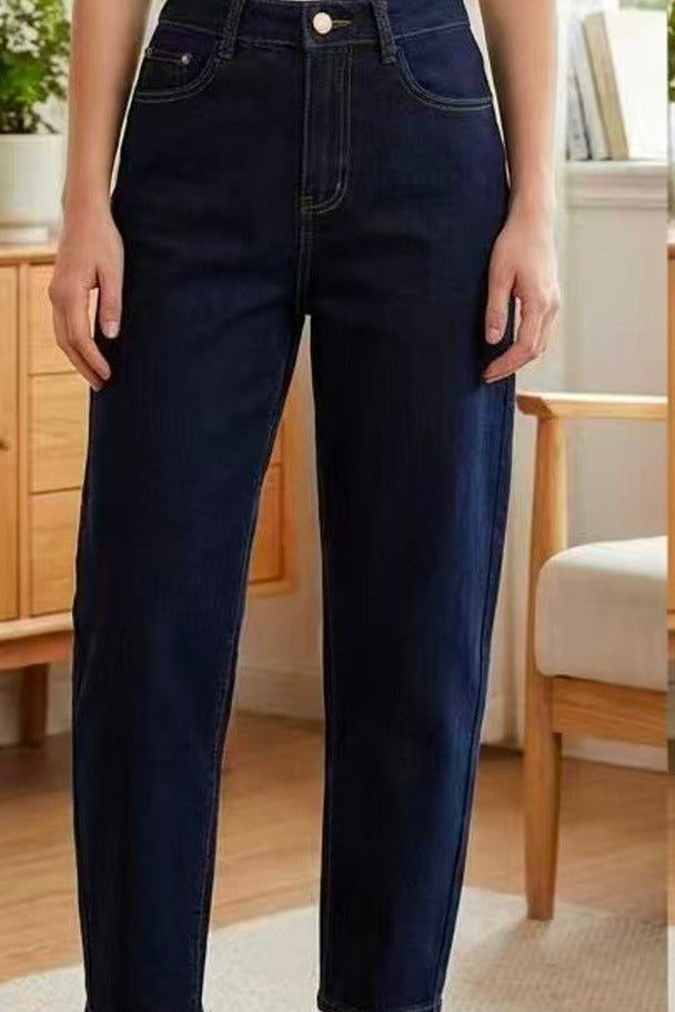 Indie Curved Seam Barrel Jeans