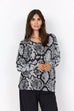 Biara Snake Print Fleece Top