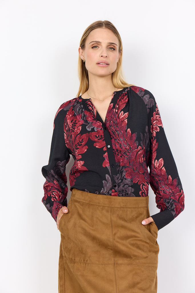 Vaike Bold Floral Print Shirt