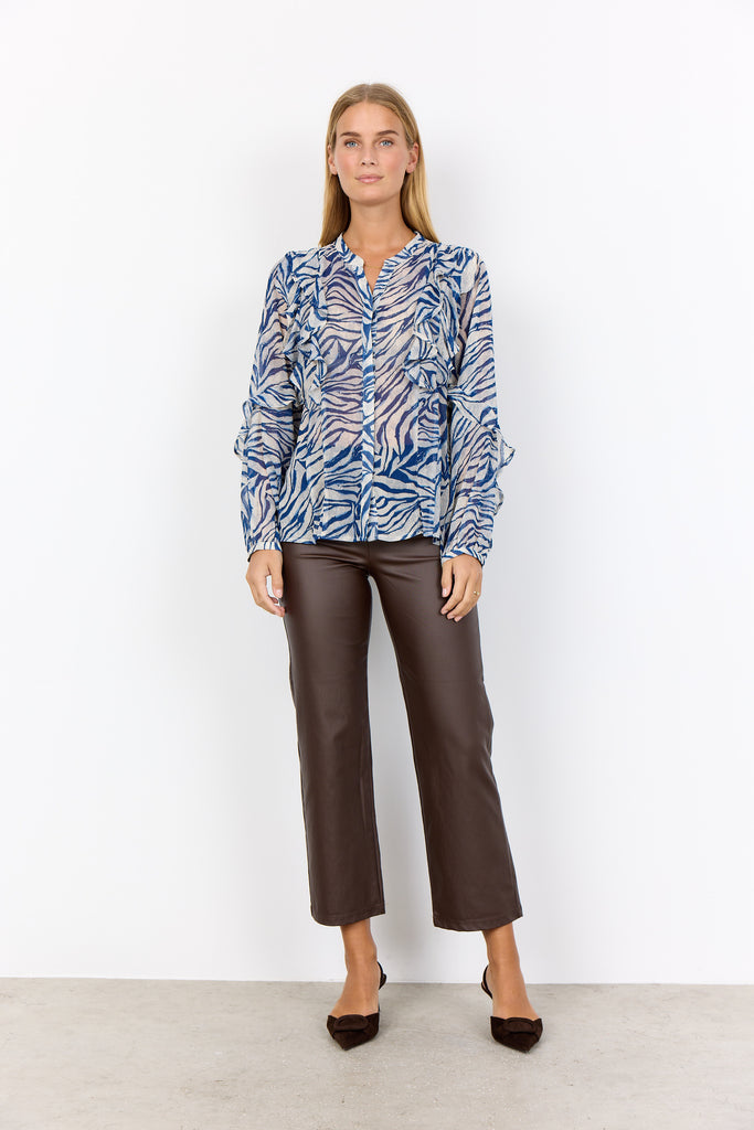 Valborg Abstract Frill Detail Shirt