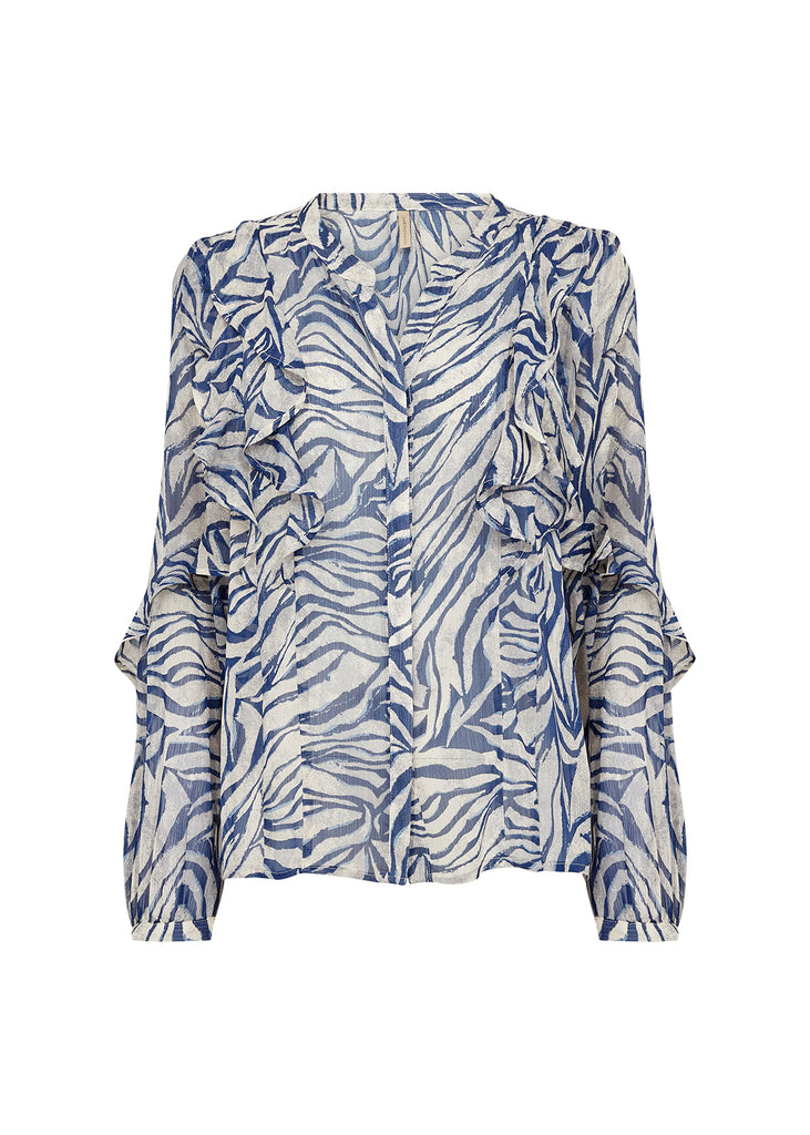 Valborg Abstract Frill Detail Shirt