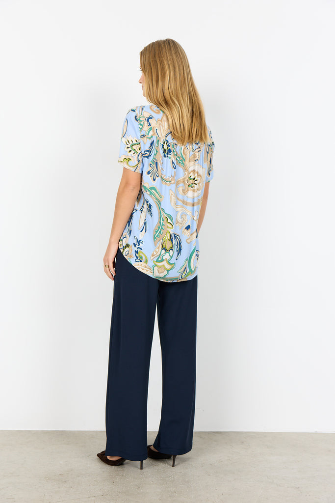 Casja Paisley Print Top