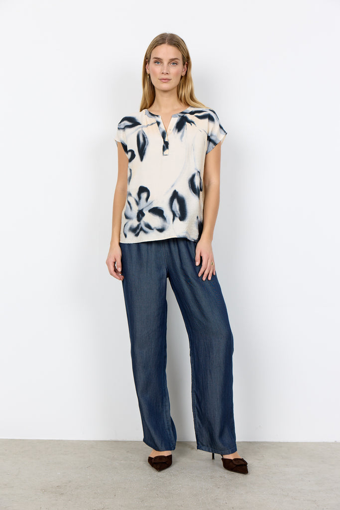 Cate Abstract Floral Top