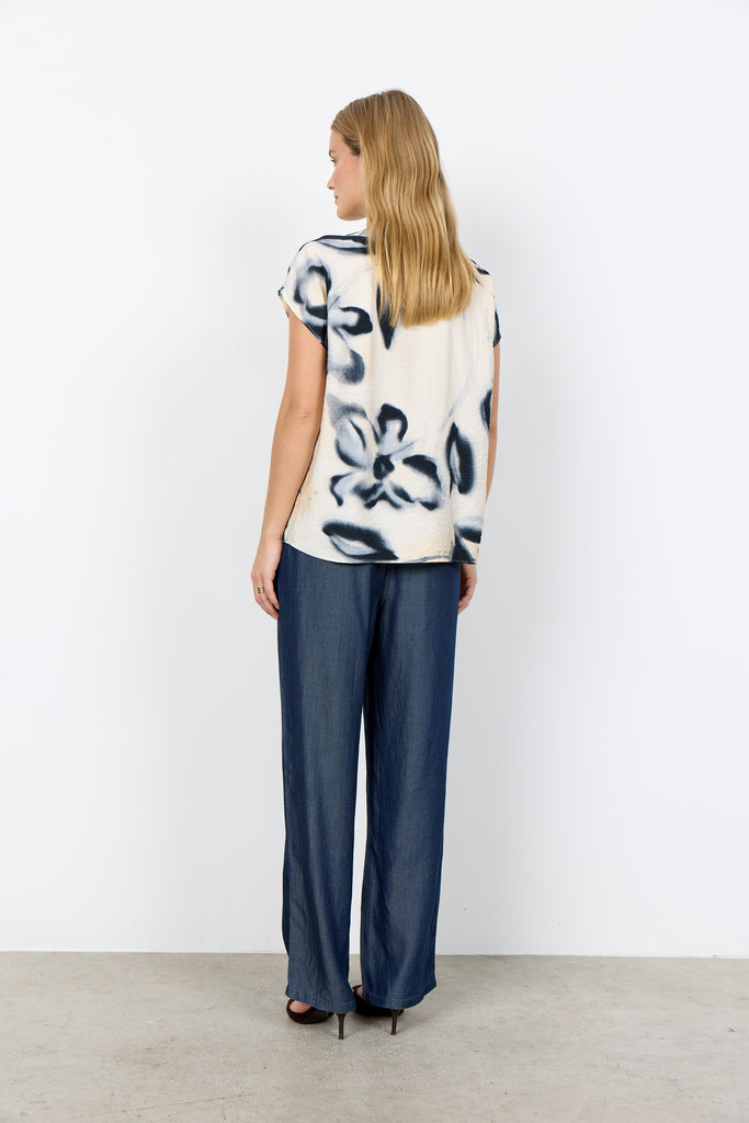 Cate Abstract Floral Top