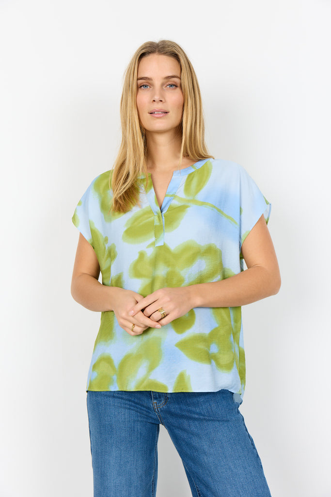 Cate Abstract Floral Top