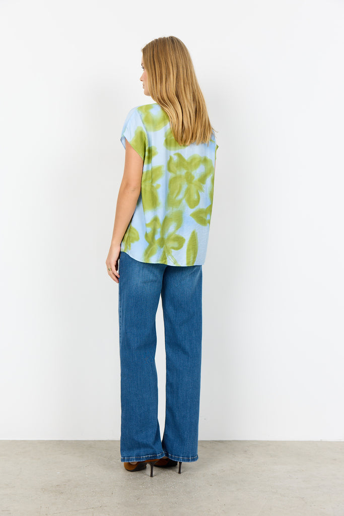 Cate Abstract Floral Top