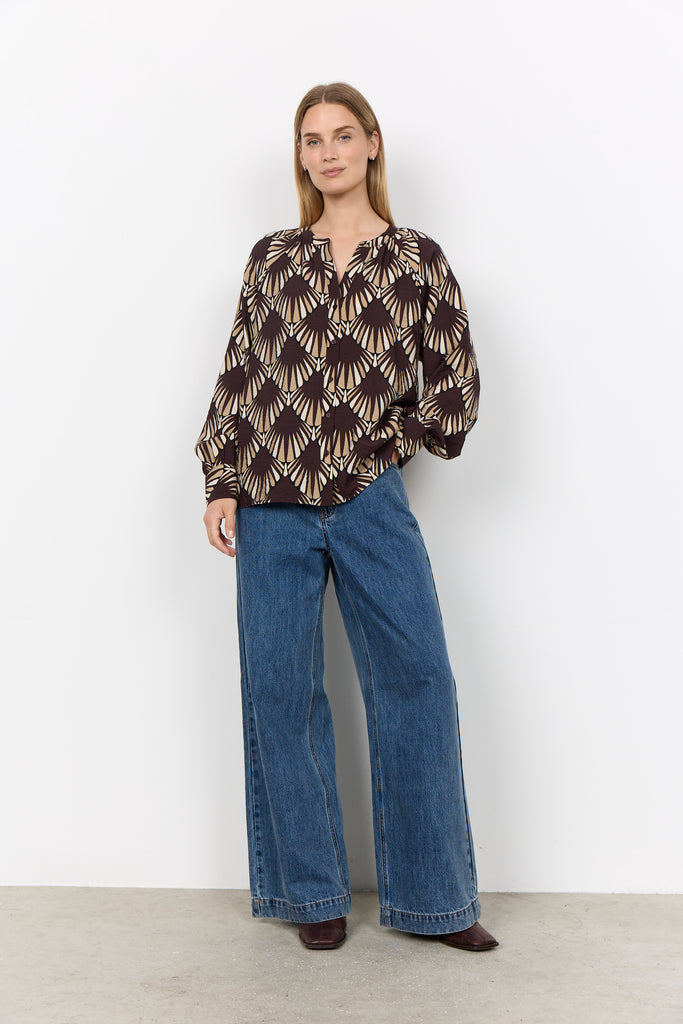 Halin Geometric Print Shirt