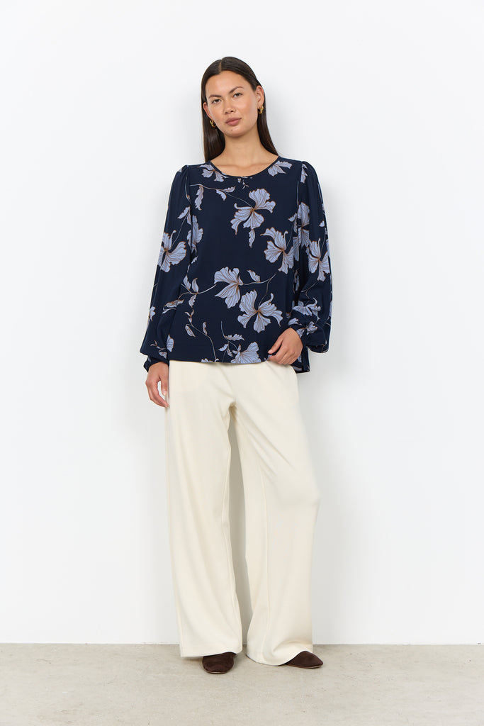 Hamida Floral Print Dressy Top