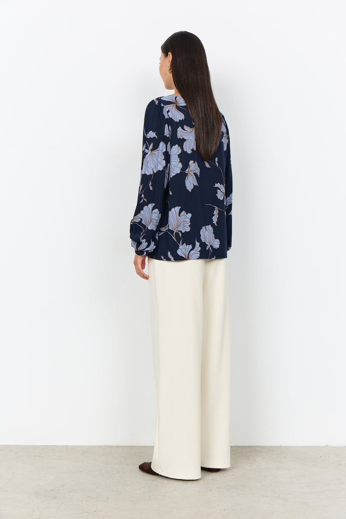 Hamida Floral Print Dressy Top