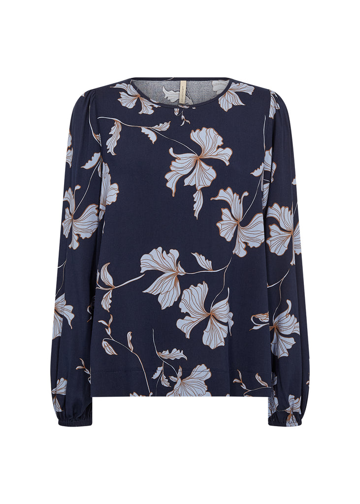 Hamida Floral Print Dressy Top