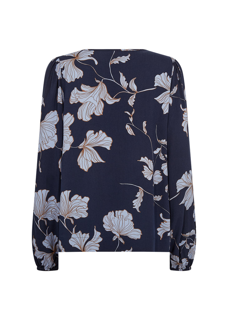 Hamida Floral Print Dressy Top
