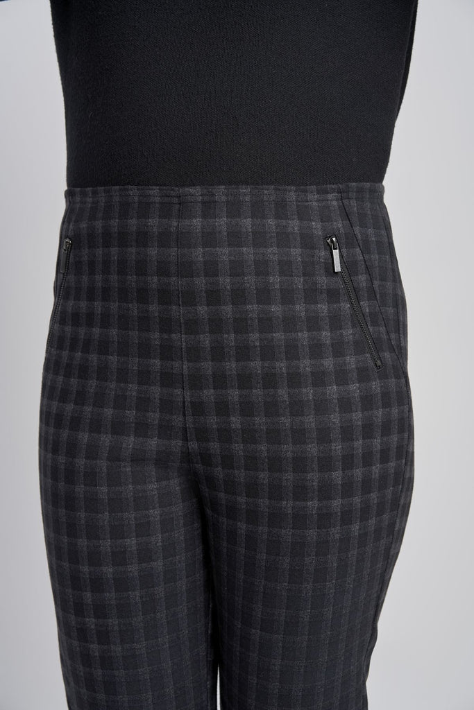 Eden Small Check Pull On Brushed Trousers