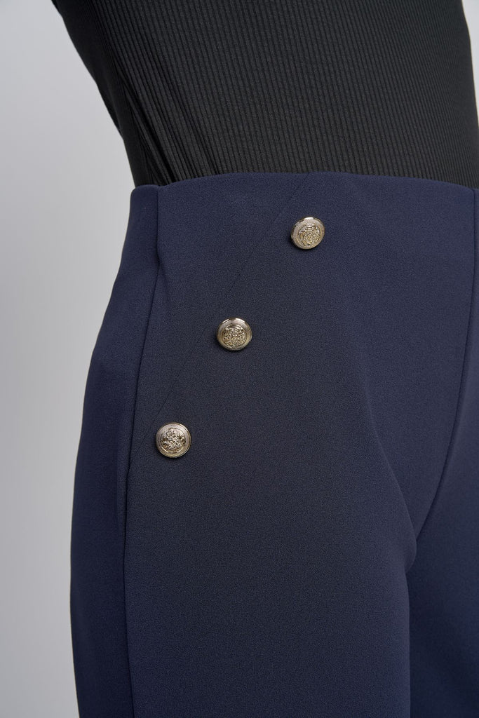 Blaise Wide Leg Crepe Trousers