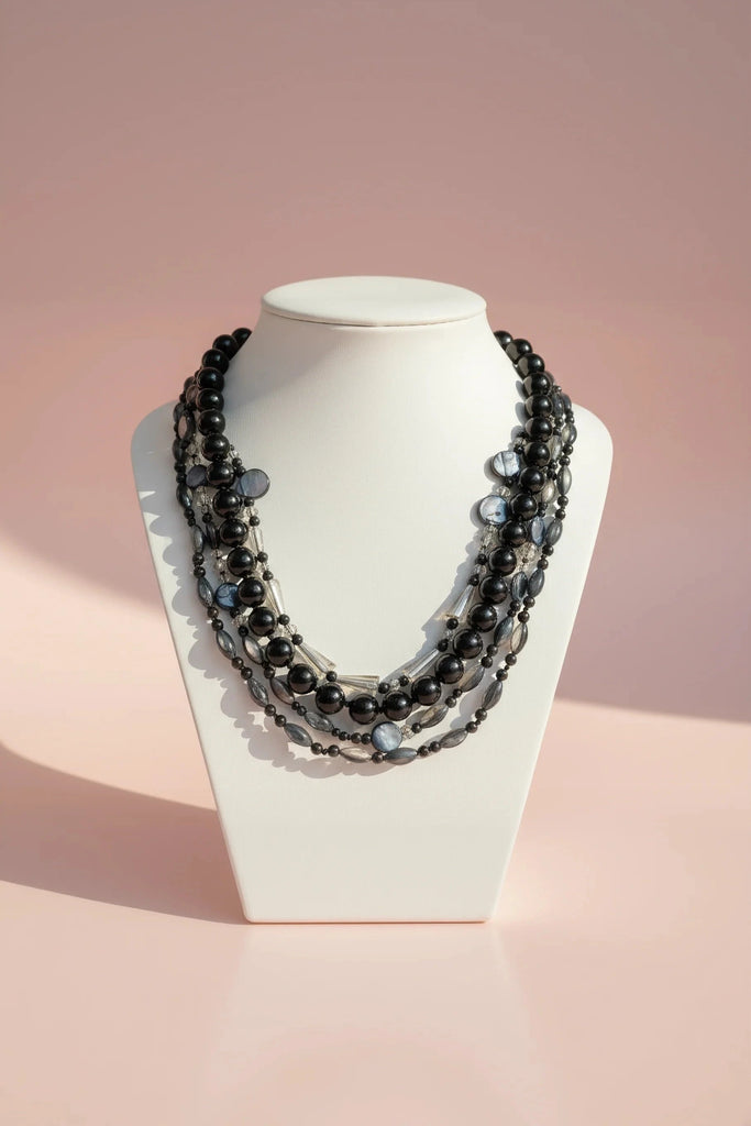 Mila Layered Boho Beaded Necklace